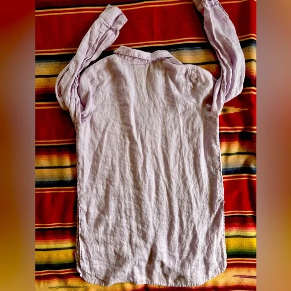 J.JILL Love Linen tunic shirt sz. M - Picture 2 of 9